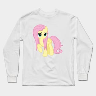 Weary Fluttershy Long Sleeve T-Shirt